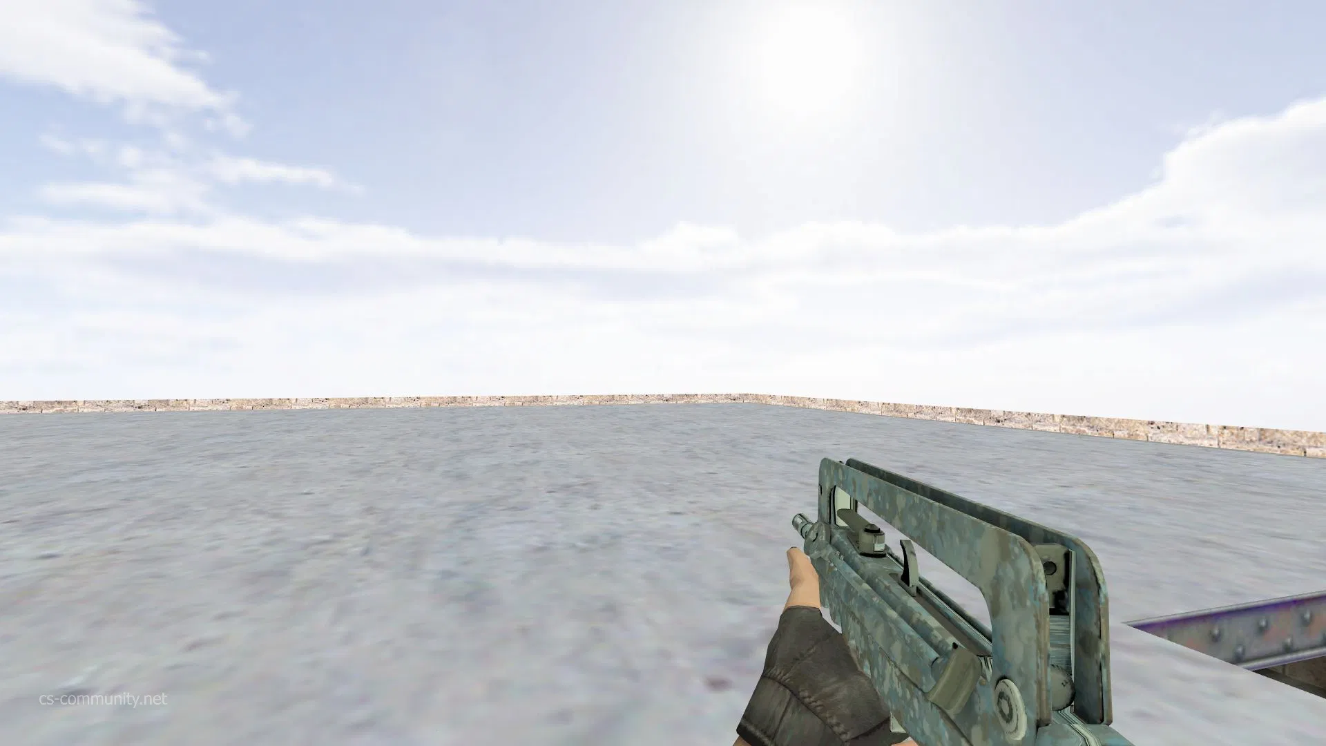 Модель FAMAS Голубые брызги