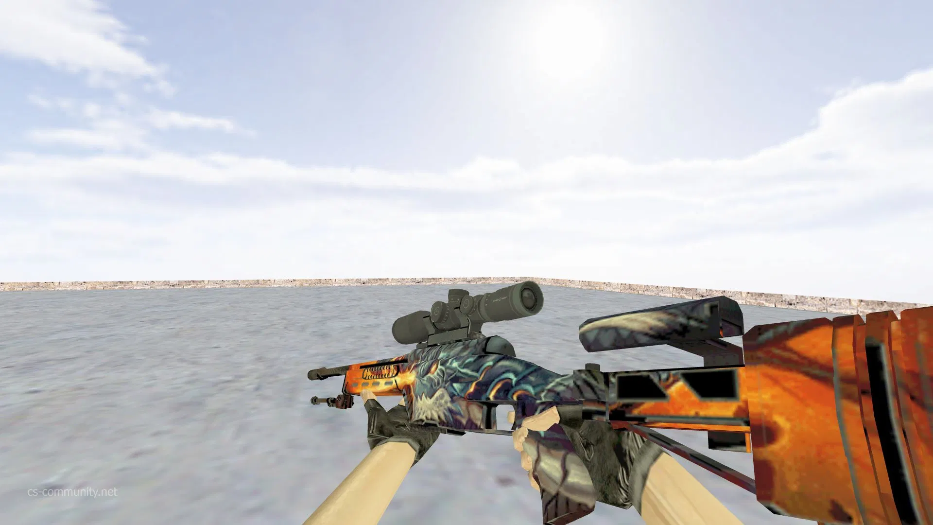 Модель SSG-08 Пламя дракона