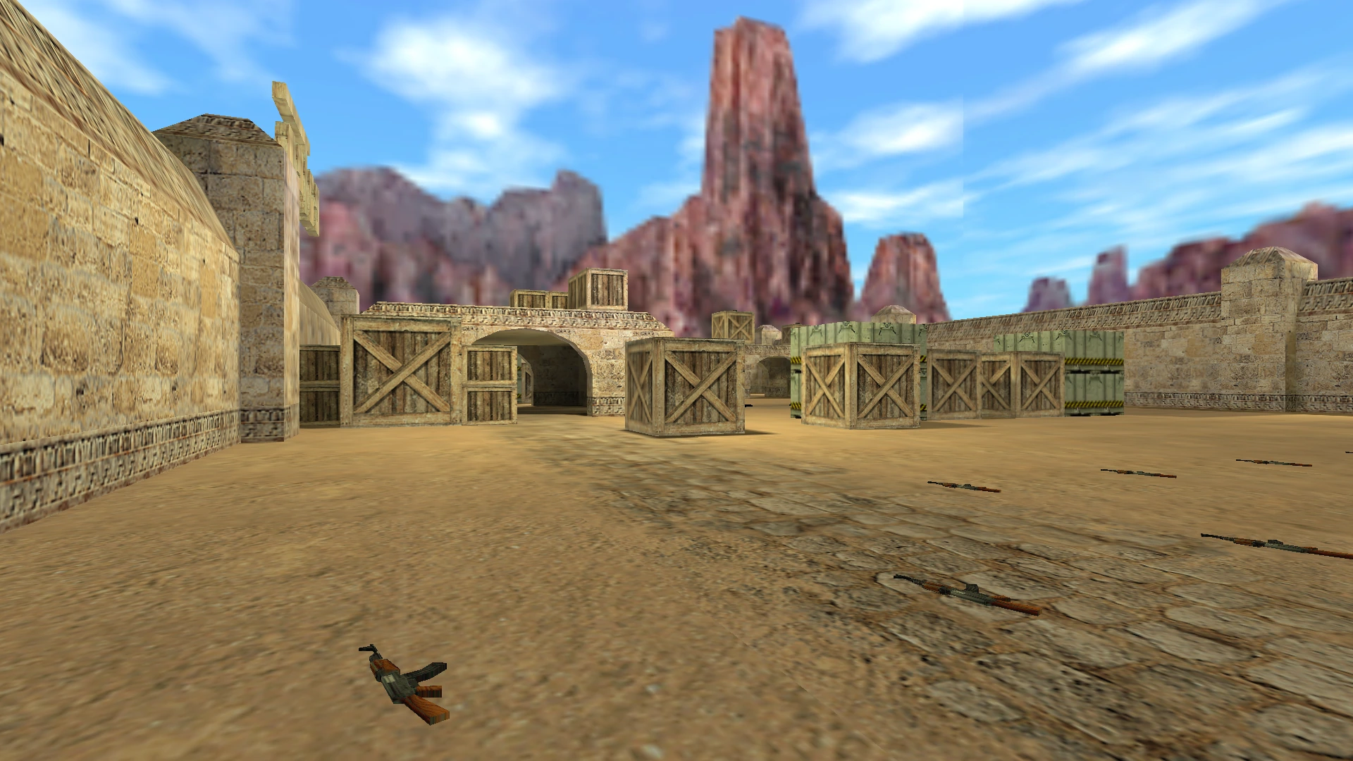 Карта aim_dusty_courtyard