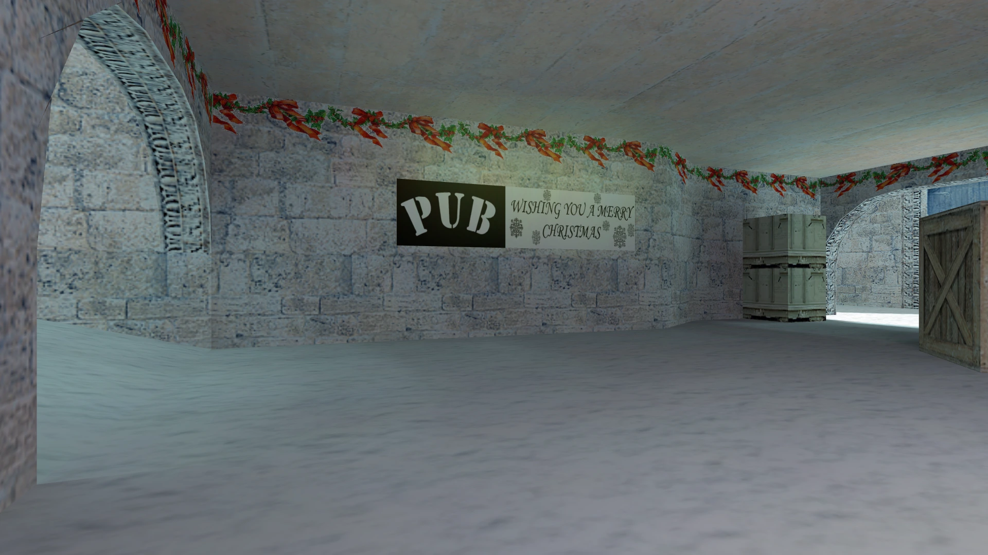 Карта de_dust2_christmas